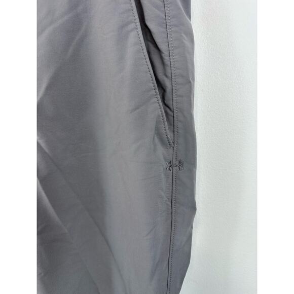 Under Armour Match Play Golf Pants Grey Loose Tapered Leg Size 34x32 Performance - Picture 8 of 12